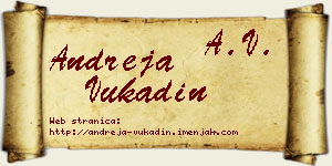 Andreja Vukadin vizit kartica